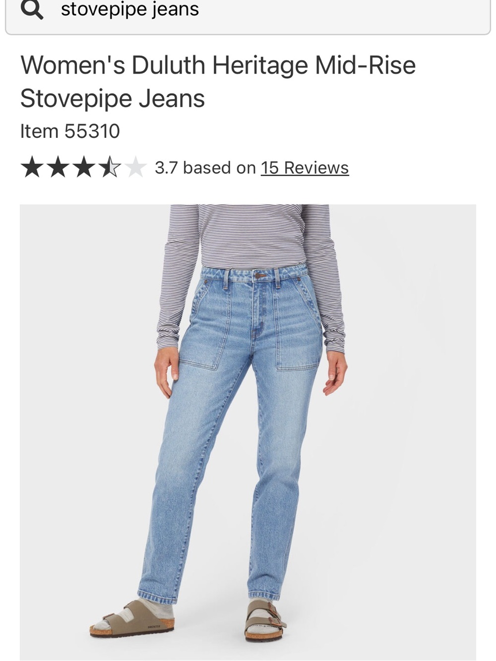 Duluth Trading Co Stovepipe Jeans - Picture 4 of 7